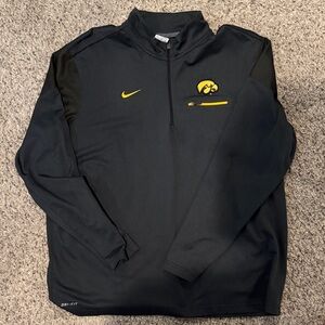 Nike Iowa Hawkeye Black and Yellow Dri-FIT Pullover